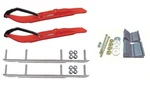 C&a Pro Red Xt Snowmobile Skis W/ 9" Shaper Bars Complete Kit Polaris Fusion Iq. Fixed Price $547.53.