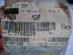 Brp Ski Doo Leg Upper Black Cap P/n 572160200, Fits Many Older Sleds. Fixed Price $6.50.