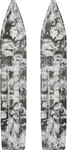 Slydog Powder Hound 8" Ski Ph8swrwhtblk Fits Arctic Cat Snowmobiles. Fixed Price $373.01.