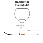 Woodys Top-stock Hard Surface Bar Carbide Runners For 1991 Arctic Cat Panther. Fixed Price $73.26.