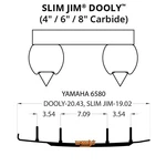 Woodys Dooly Carbide Wear Rods-6in. For 2005-2007 Yamaha Rs90r Rs Vector Er. Fixed Price $156.18.