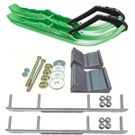 C&a Pro Green Tmx Snowmobile Skis W/ 6" Shaper Bars Complete Kit 2012+ Rush/pro. Fixed Price $517.37.