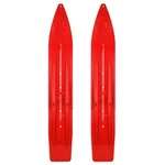 Pair Of Indy Red Slydog Powder Hound 7" Snowmobile Skis. Fixed Price $233.24.