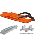 C&a Pro Xcs Snowmobile Skis Orange Polaris 800 Switchback Pro-s (2015-2019). Fixed Price $391.83.
