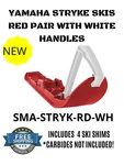 New Yamaha Snowmobile Pair Stryke Ski Skis Red / White Handles Sma-stryk-rd-wh. Fixed Price $269.00.