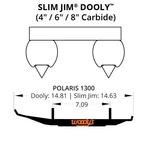 Woodys Dooly Carbide Wear Rods-4in. For 2013-2014 Polaris 600 Rush Pro-r. Fixed Price $128.75.
