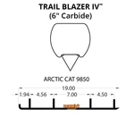 Woodys Trail Blazer Iv Flat-top Carbide Runners For 2002-2003 Arctic Cat. Fixed Price $153.25.