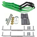 C&a Pro Green Tmx Snowmobile Skis W/ 9" Shaper Bars Complete Kit Arctic Cat. Fixed Price $527.51.