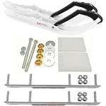 C&a Pro White Tmx Snowmobile Skis W/ 9" Shaper Bars Complete Kit Yamaha 2011. Fixed Price $538.36.