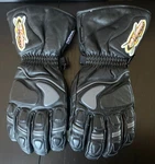 Black Leather Ski-doo X Team Padded Snowmobile Gloves Gauntlets. Fixed Price $43.96.