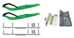 C&a Pro Green Razor Snowmobile Skis W/ 4.5" Shaper Bars Complete Kit 2012+. Fixed Price $447.79.