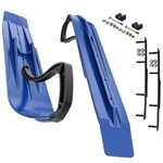Slydog Powder Hound 7" Voo Doo Blue Skis W/8" Round Bar Complete Kit Arctic Cat. Fixed Price $415.15.