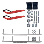 C&a Pro Red Razor Snowmobile Skis W/ 7.5" Shaper Bars Complete Kit Arctic Cat. Fixed Price $541.83.