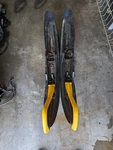 Skidoo Snowmobile Skis Rev Xp Xs Pilot 5.7 Black Runner Carbide. Fixed Price $175.00.